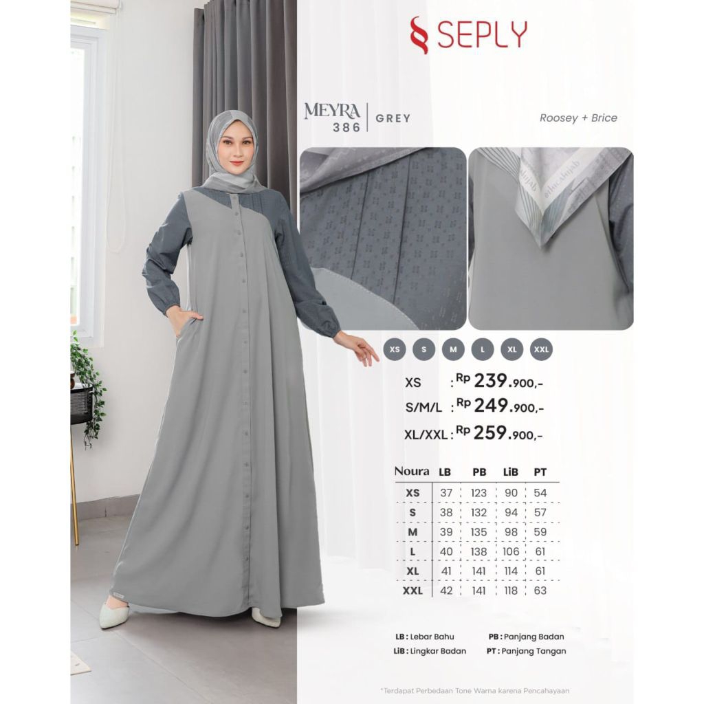 Gamis Seply Meyra kode 386