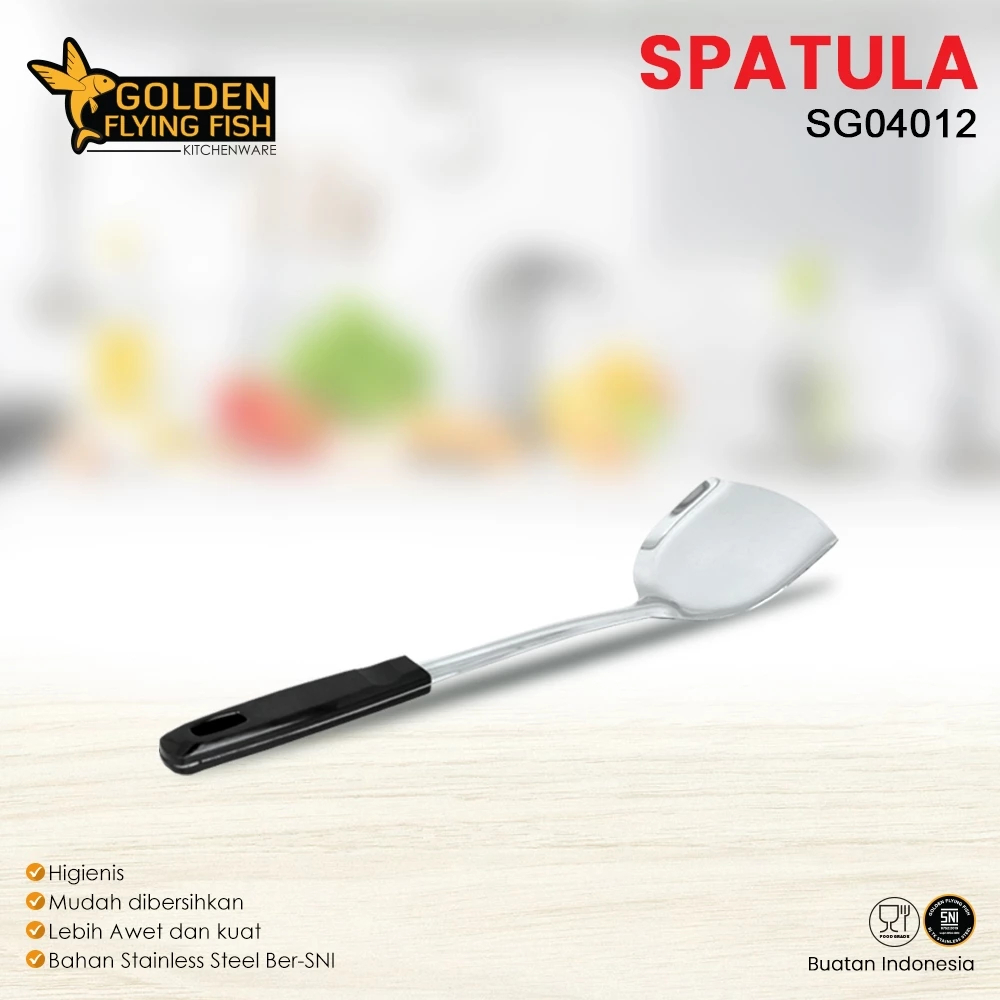 Arwana Houseware Spatula Stainless Steel SG04012 - Golden Flying Fish
