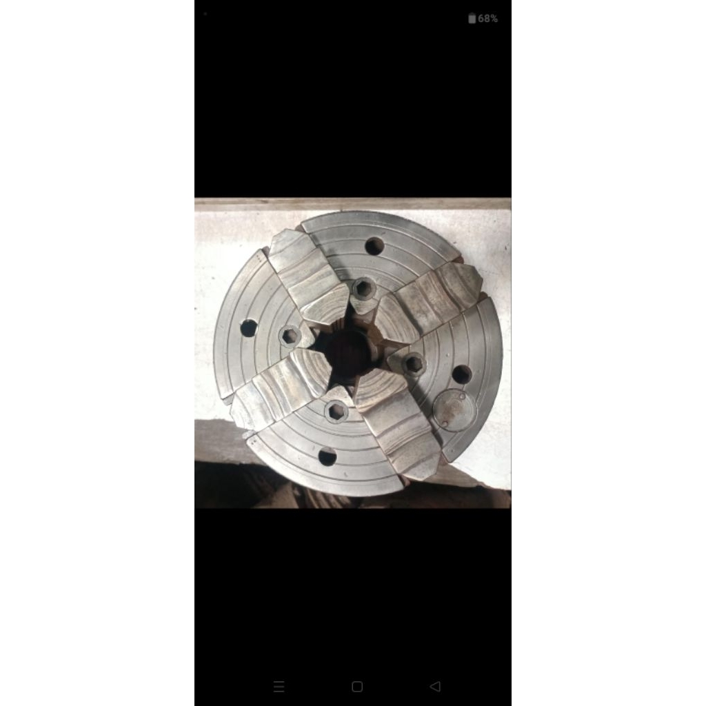 CHUCK BUBUT 10" INCHI KAKI 4 CLAW BUBUT 4 JAW CATOK KEPALA