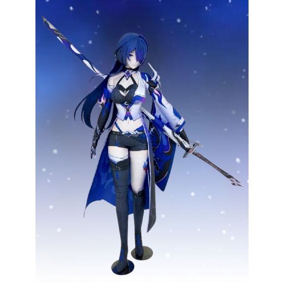 DIY Figure Kertas Honkai Impact Acheron