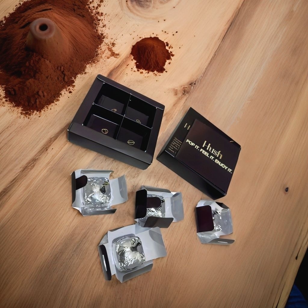 

HUSH CHOCOLATE DRAK MILK Coklat Forr Couple Pria&Wanita 32Gram