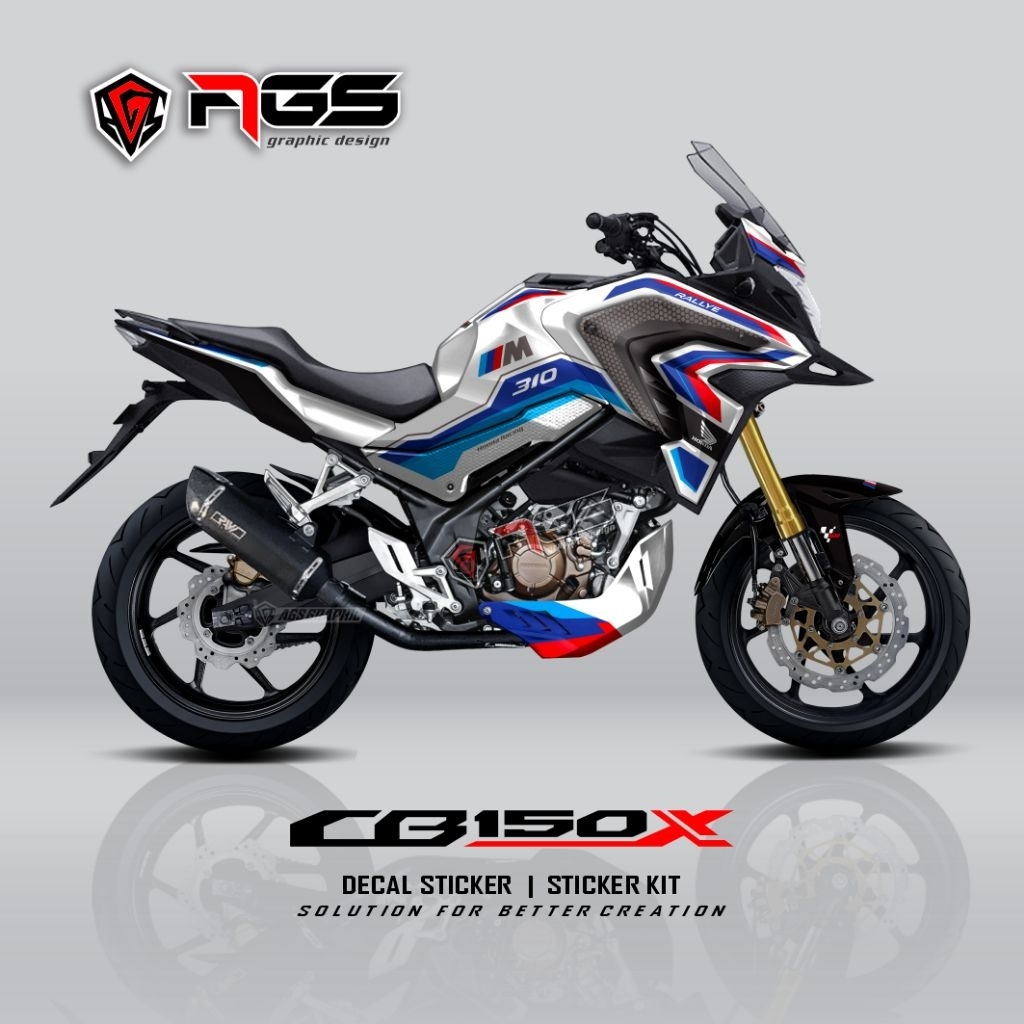 DECAL HONDA CB150X / DECAL STICKER CB150X BMW 310 RALLYE  / DECAL FULL BODY / CBX / agsgraphic