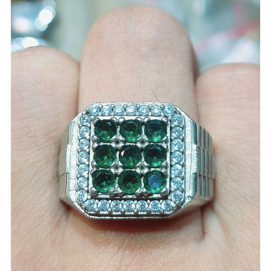 CINCIN BATU MIKRO SETTING CATAM JAMRUD ATAU SAFIR CATAM KUALITAS SUPER JERNIH