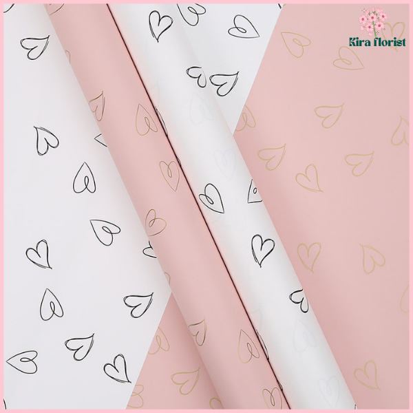 

PACK 20 Kertas Buket Bunga Motif Love Flower Wrapping Paper Cellophane Love KB6130