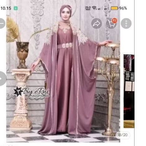 kaftan preloved mewah