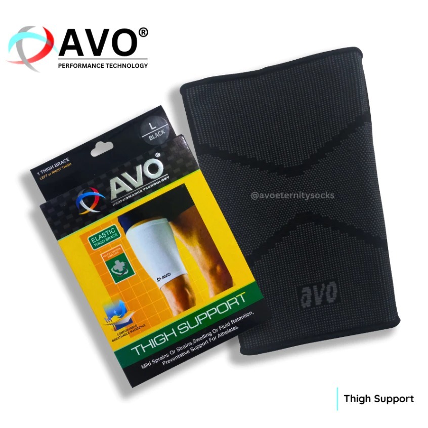 Deker Paha AVO | Thigh Support Pelindung Cedera Olahraga Sepak Bola ,Futsal,Gym,Fitness,Lari