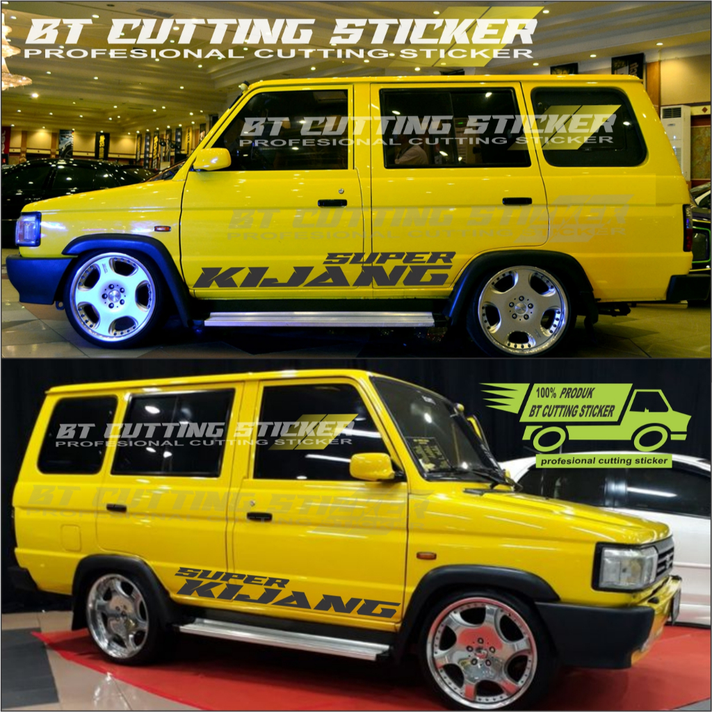 KS32 Sticker Mobil Kijang Super / Stiker Kijang Super Toyota / Stiker Modifikasi Kijang Super
