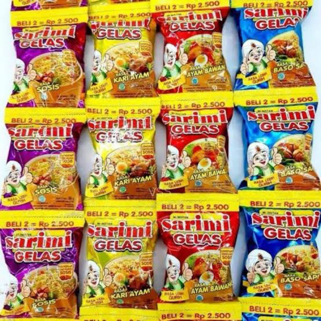 

sarimi gelas renceng isi 10 bungkus