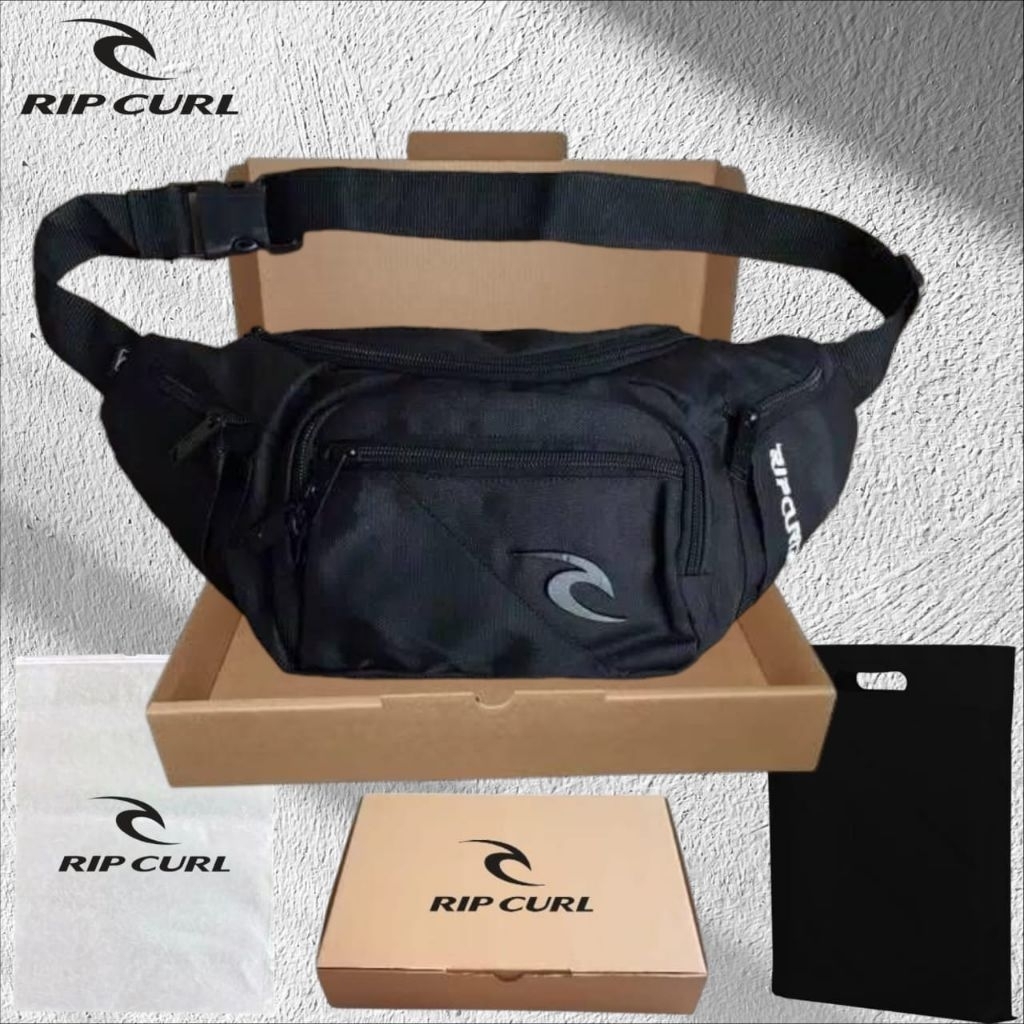 TAS RIPCURL TAS SELEMPANG RIPCURL WAISTBAG RIPCURL LOGO BESI
