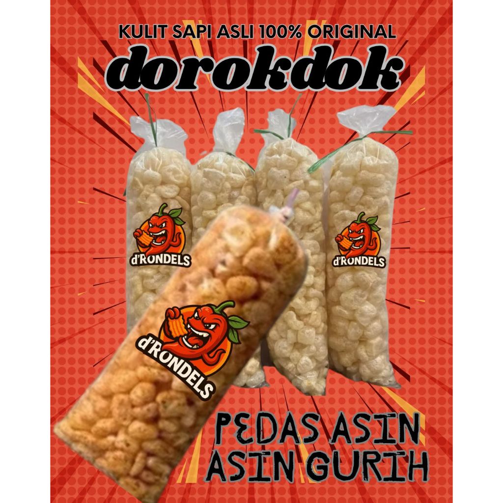 

DOROKDOK 1 BAL Kulit Sapi Asli Renyah Gurih Joss