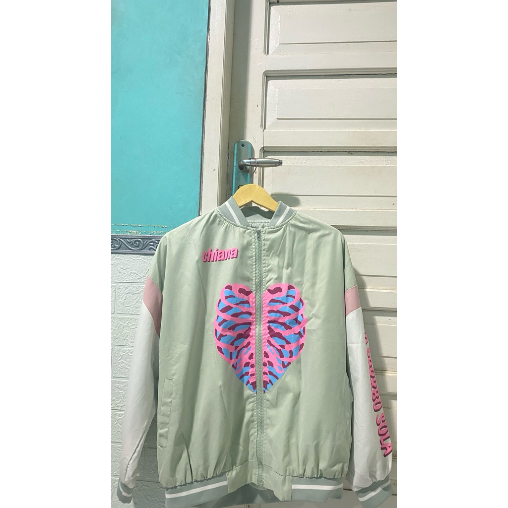 Pastel Heart Varsity Jacket