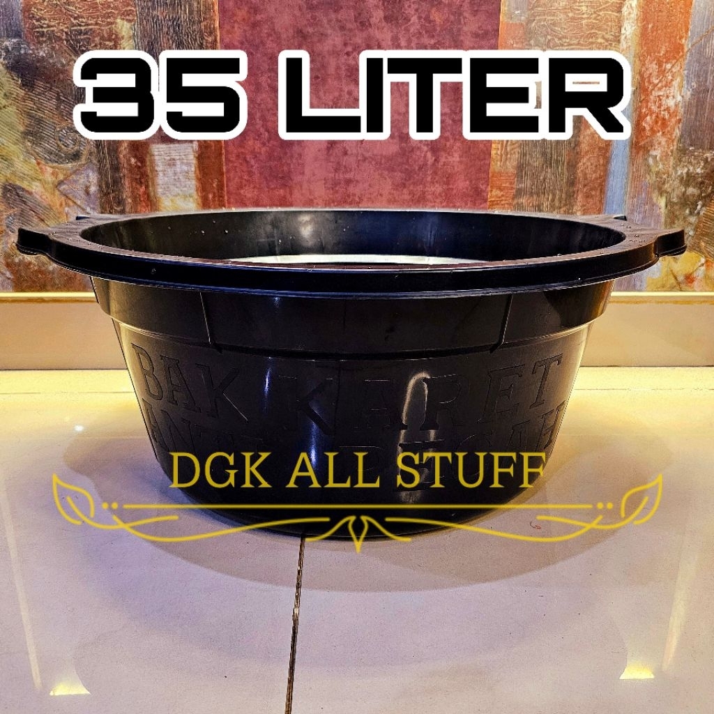 Baskom Waskom Basin Bak Ember Wadah Bulat Adonan Nyuci Cuci Rendam Cucian Pakaian Baju Piring Kamar 