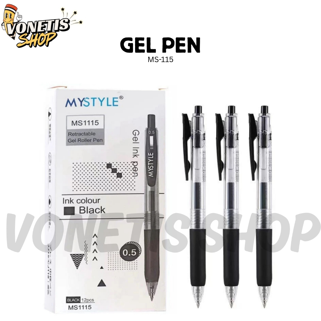 

ALL VARIANT Pulpen Cetek / Gel Pen / Bolpoin / Pena Tinta Tabung Penuh Untuk Sekolah & Kantor (12 Pcs)