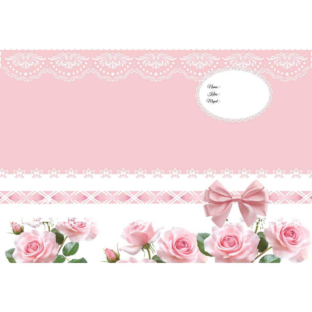 

COQUETTE SAMPUL BUKU AESTHETIC ESTETIK KOKET PITA PINK LOVE BUNGA RIBBONS SIDU BIGBOSS CAMPUS BOXY PREMIUM