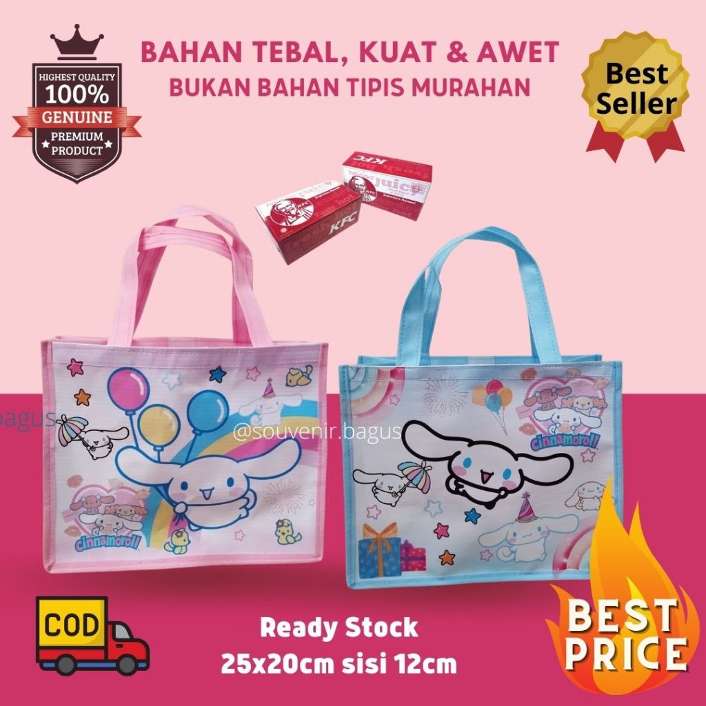 

Tas Ultah Cinnamoroll Souvenir Ulang Tahun Anak Cinamarol Goodie Bag Birthday