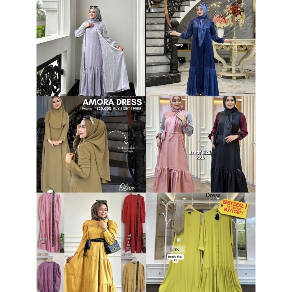 PROMO DRESS JOURNEY // GAMIS JP MURAH // Lisa Aluna Hawa Alana Shimmer Yuna Thalia dress