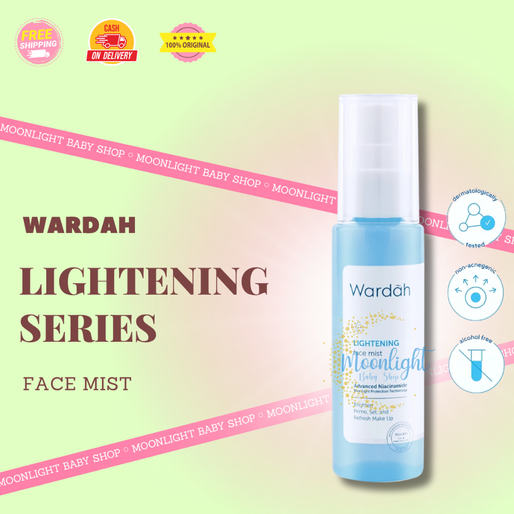 Wardah Lightening Face Mist 60ml | Face Mist 3in1 Dengan Advanced Niacinamide