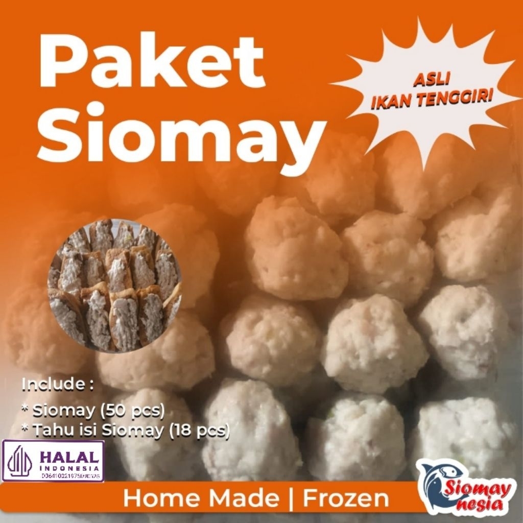 

Paket siomay ikan tenggiri 25 pcs+Tahu isi siomay 10 pcs