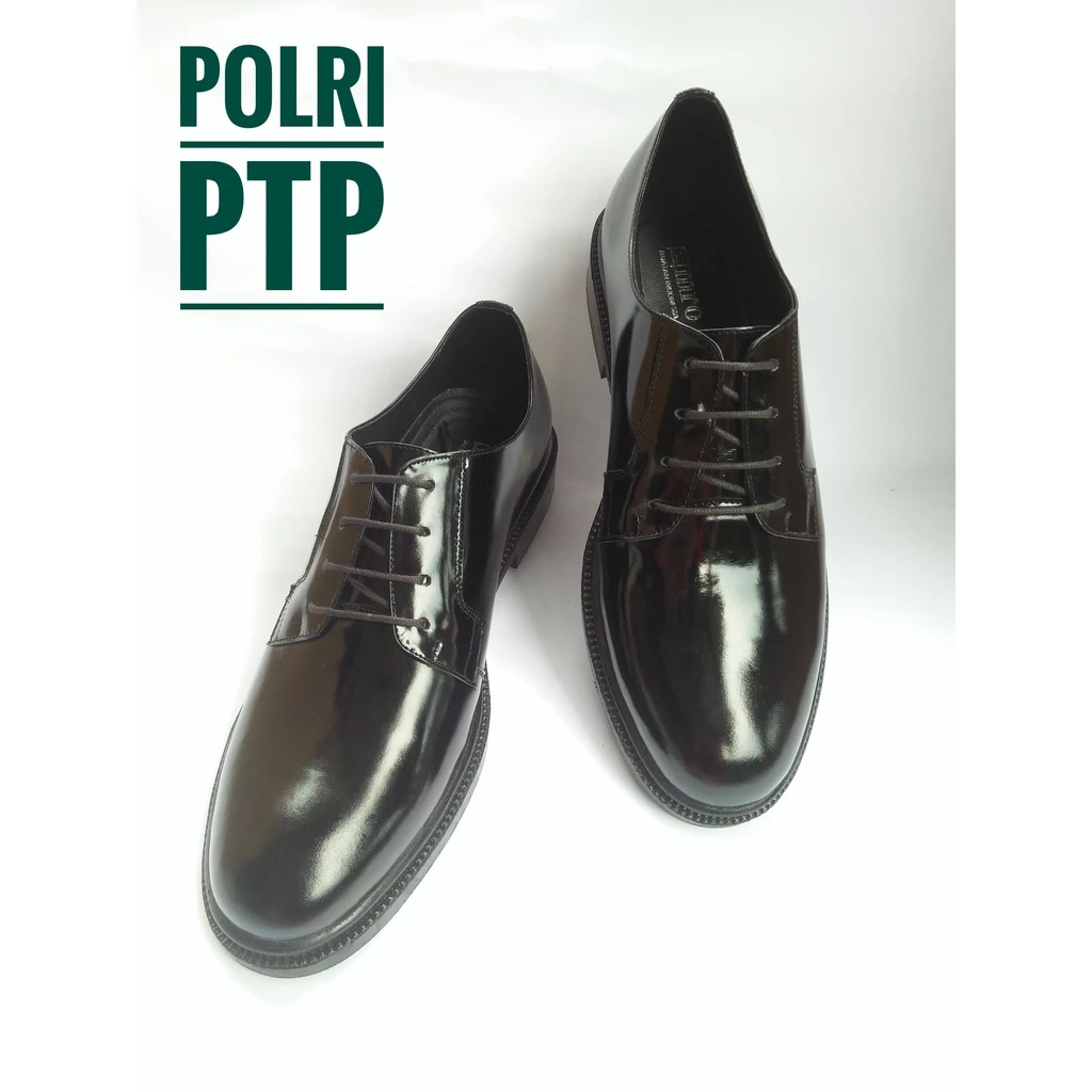 SEPATU POLRI EMRO KULIT ASLI