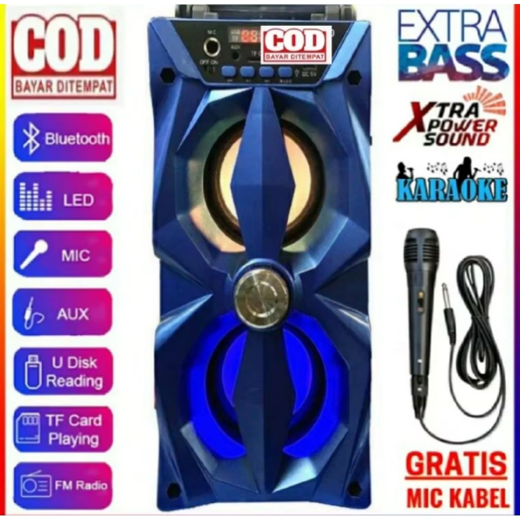 SPEAKER YC-801/MH-38BT GRATIS SX-3009 MIC WIRELESS SPEAKER SX-5005 PORTEBEL XTRAA BASSSS SPEAKER KAR
