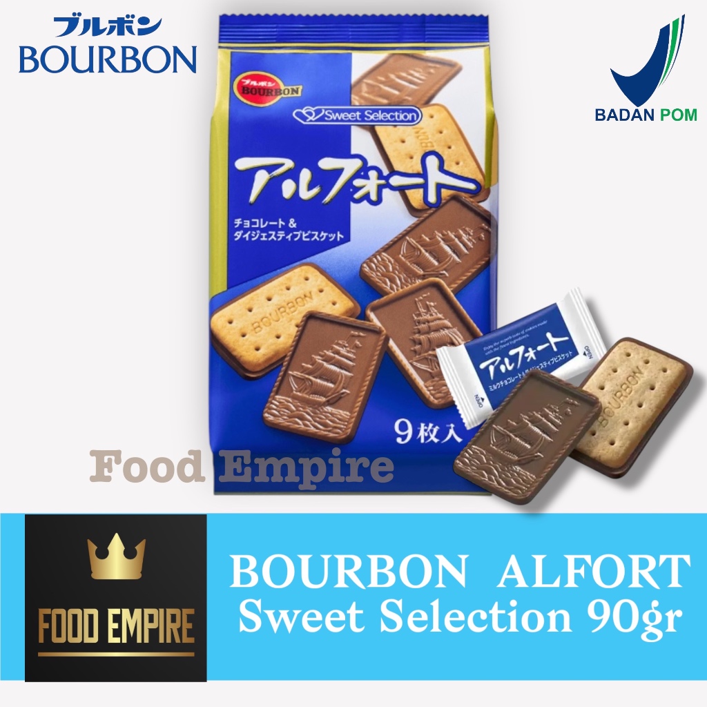 

BOURBON Alfort Chocolate Sweet Selection 90 gr | Biskuit Cokelat Jepang