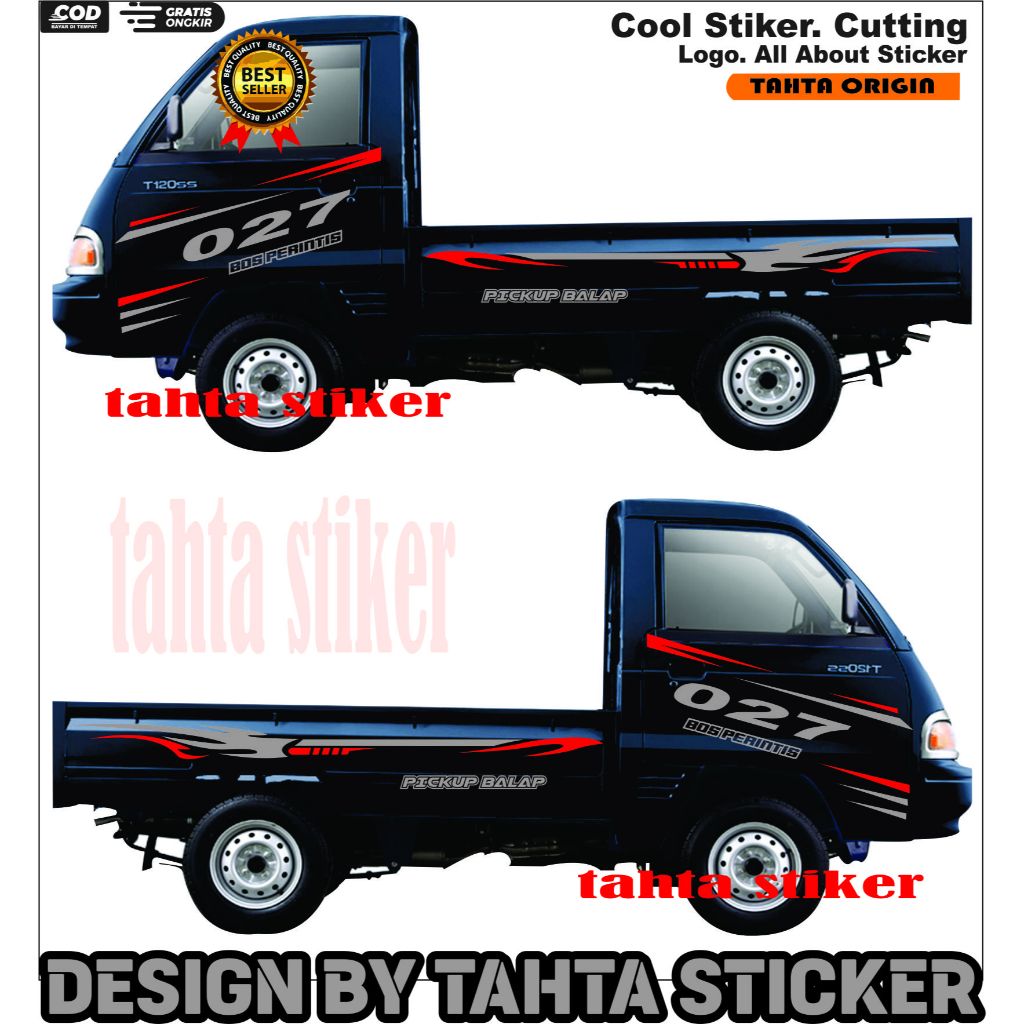 [COD] CUTING STIKER STICKER MOBIL PICK UP TSS 120 STIKER MOBIL PICK UP BISA CUSTOM NAMA TERBARU