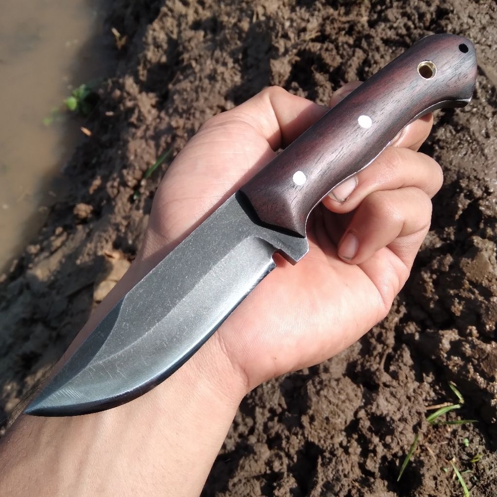 bushcraft knife stone wash