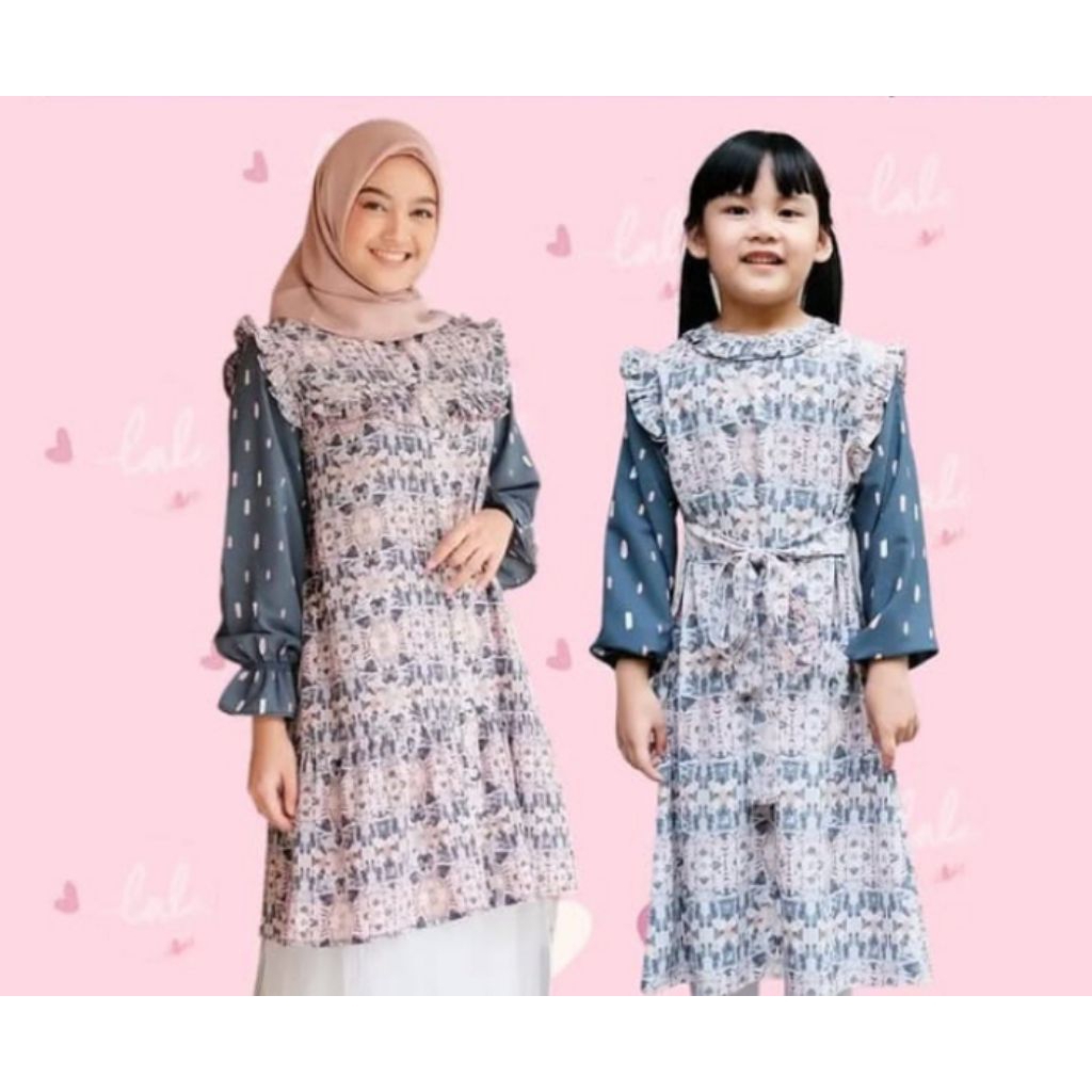 Preloved Vanillahijab Dress Anak TIE DYE TIEDYE KIDS