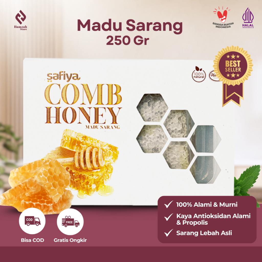 

Madu Sarang Murni 250 Gram Sarang Madu Safiya Original Premium