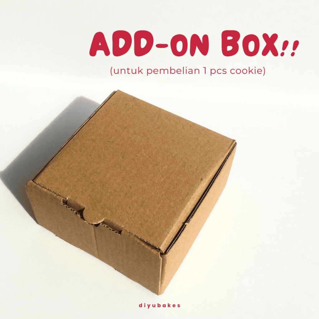 

Add-on Box untuk Pembelian 1 pcs cookie