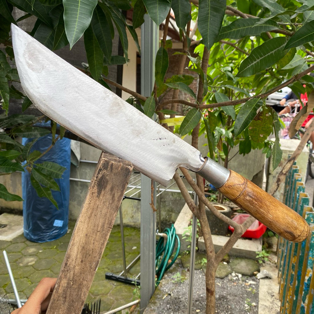 Baja putih Sepuh Pisau pemotong Kayu daging bambu Bahan Baja per asli