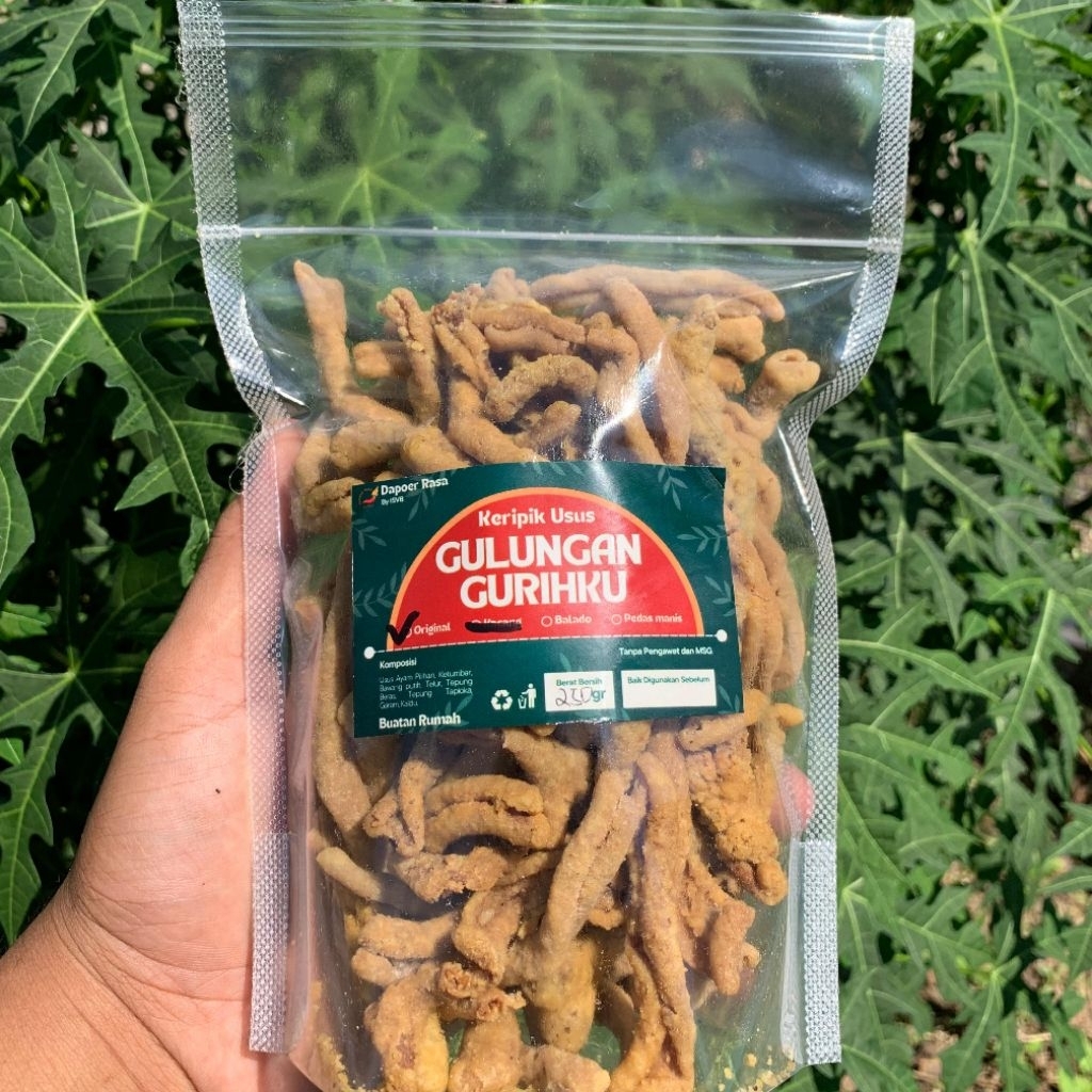 

ISVB - 250 Gr Kripik Usus Original | Gulungan Gurihku | Crispy | Gurih Renyah | Kripik Usus Ayam