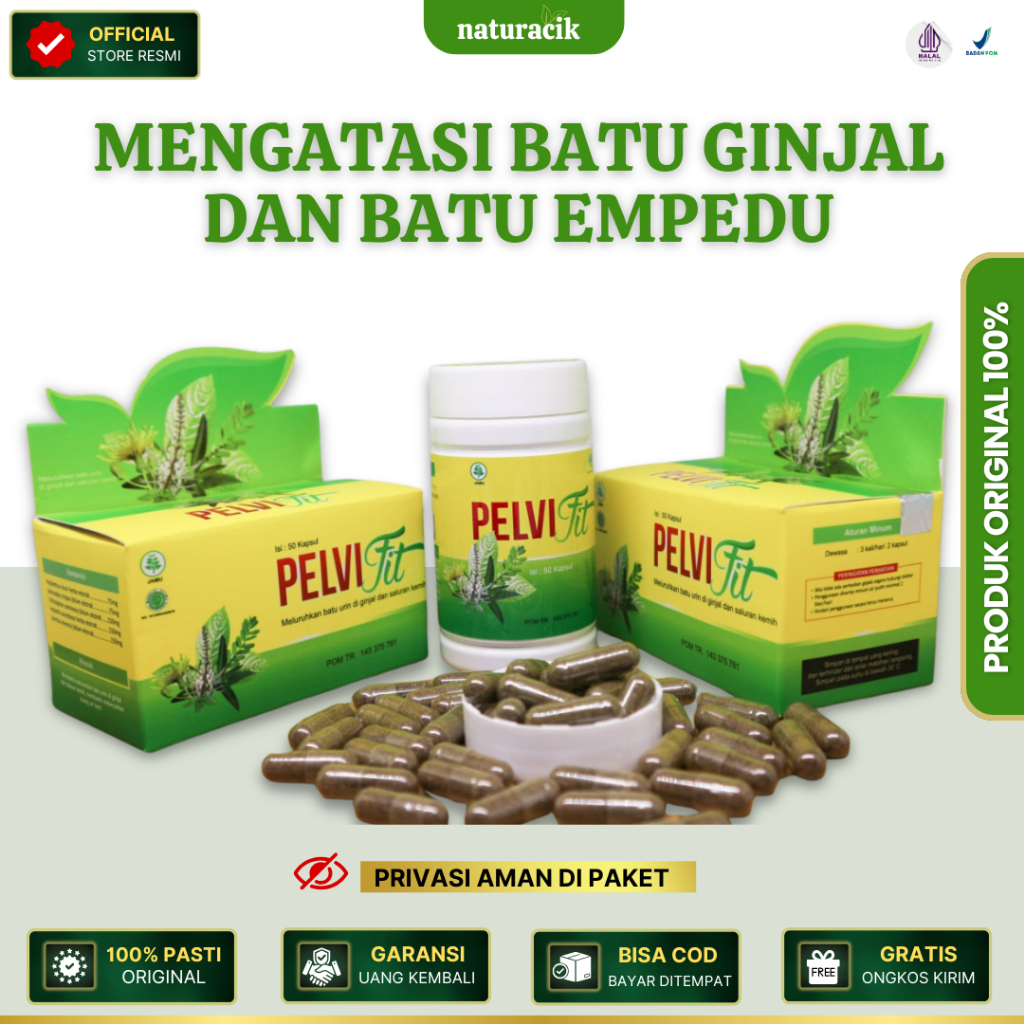 Pelvifit - Mengobati Batu Ginjal dan Batu Empedu | Obat Herbal Peluruh Melancarkan BAK