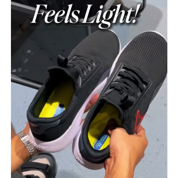 POWER Sepatu Sneakers Pria EASY WALK Black