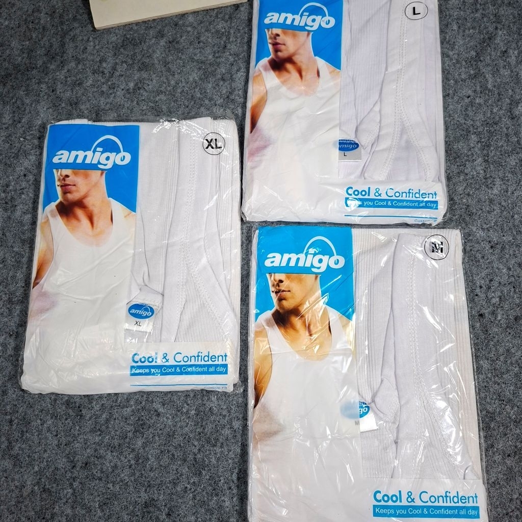 singlet pria / Singlet laki laki / kaos dalam pria warna putoh / singlet laki laki / Bisa beli satua