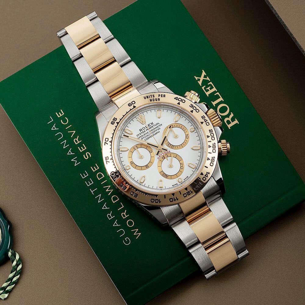 【100% ASLI Rolex Daytona】Jam tangan rolex pria Cosmograph Daytona M116503-0001 40mm Jam tangan otoma
