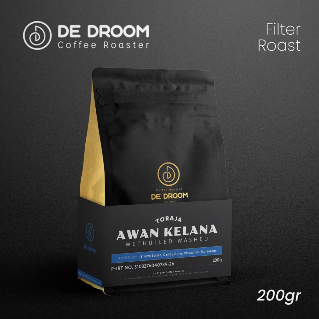 

De Droom - Arabica Toraja Awan Kelana Wethulled - Biji Kopi Filter Manual Brew