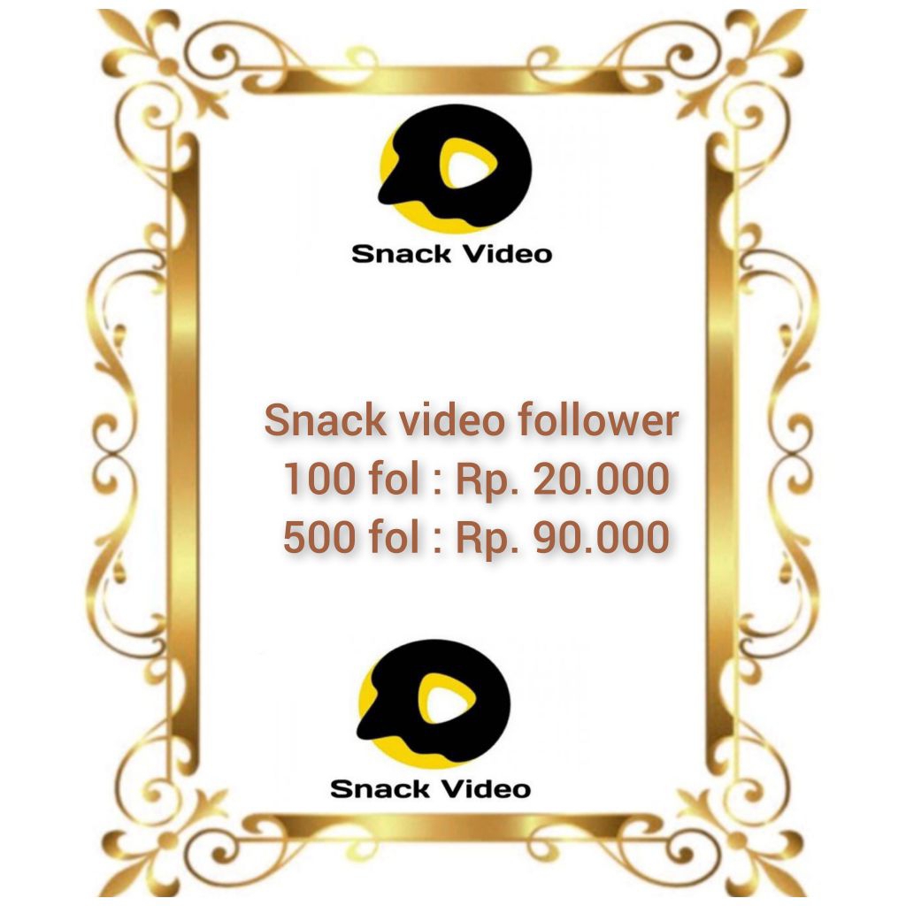 Proses Instan Snack Video Followers