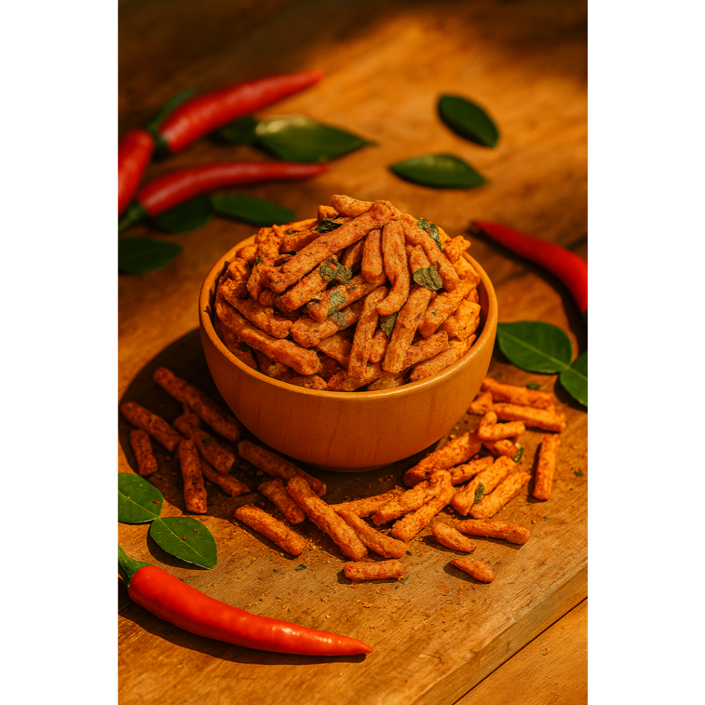 

Basreng Daun Jeruk Pedas Manjaah