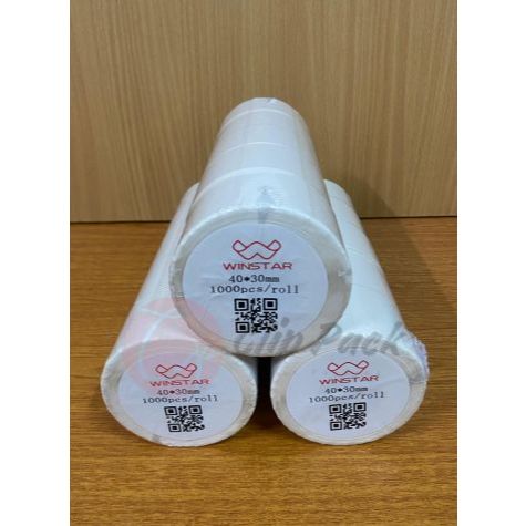 

Winstar Label Sticker Mixue 40x30 1 Line Isi 1000 Perekat Kuat & Tahan Lama