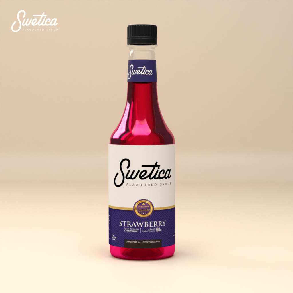 

Strawberry Syrup Swetica 760 Ml Premium Sirup Stroberi