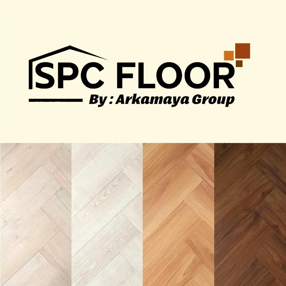 SPC FLOOR ARKAMAYA HERRINGBONE 7mm | Lantai SPC Herringbone Premium