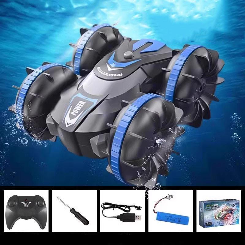 Mobil RC Amfibi Bisa Di Air & Darat 360 Rotation 2.4 GHz Waterproof 2in1 RC Stunt Mobil rc offroad w