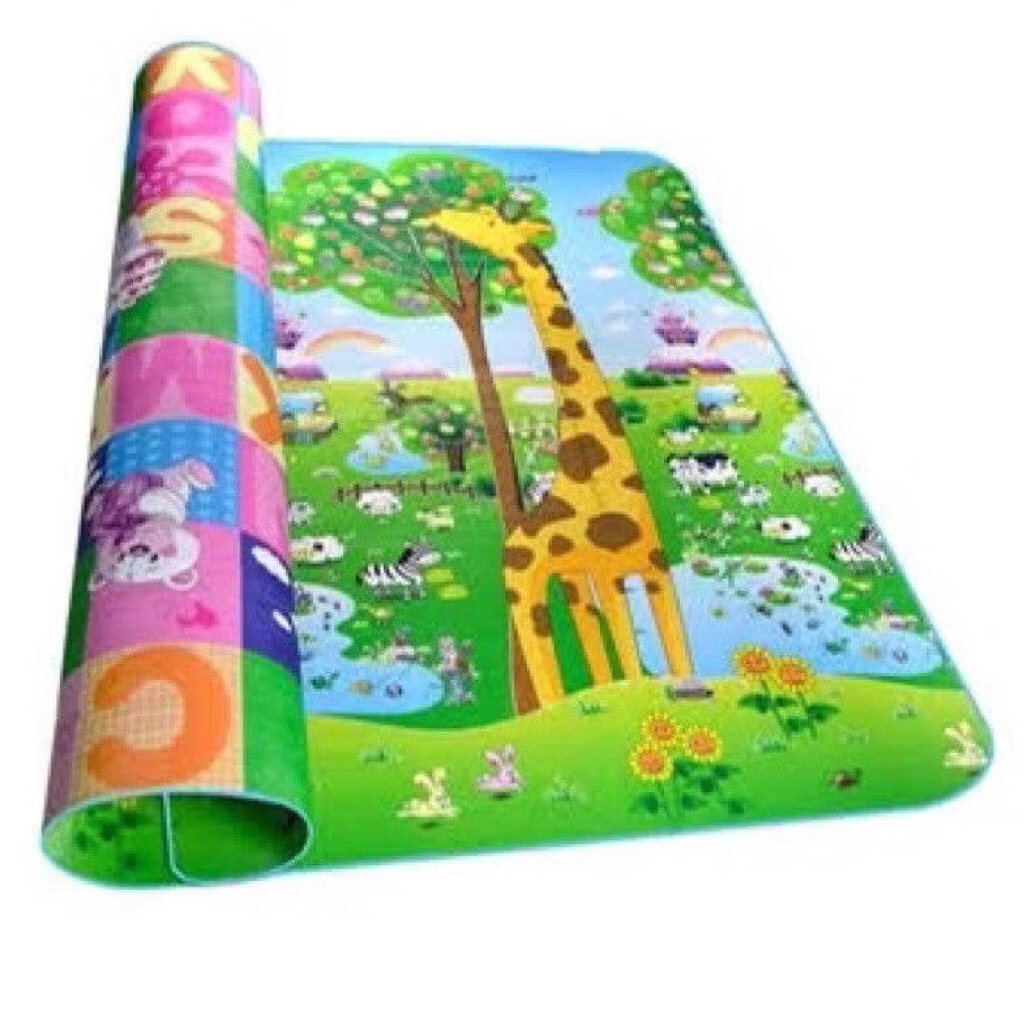 Karpet foam bolak balik ukuran 120x180 ketebalan 8mm/tikar spon foam - Random