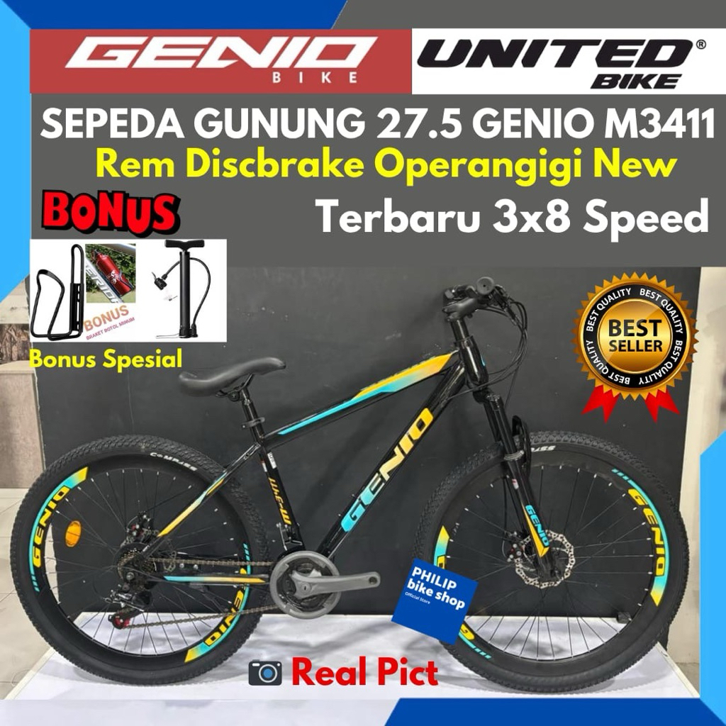 Sepeda Gunung MTB 27.5 Genio M3411 By Unitedbike