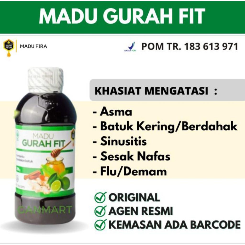 

Madu Gurah Fit Original 280 Gram