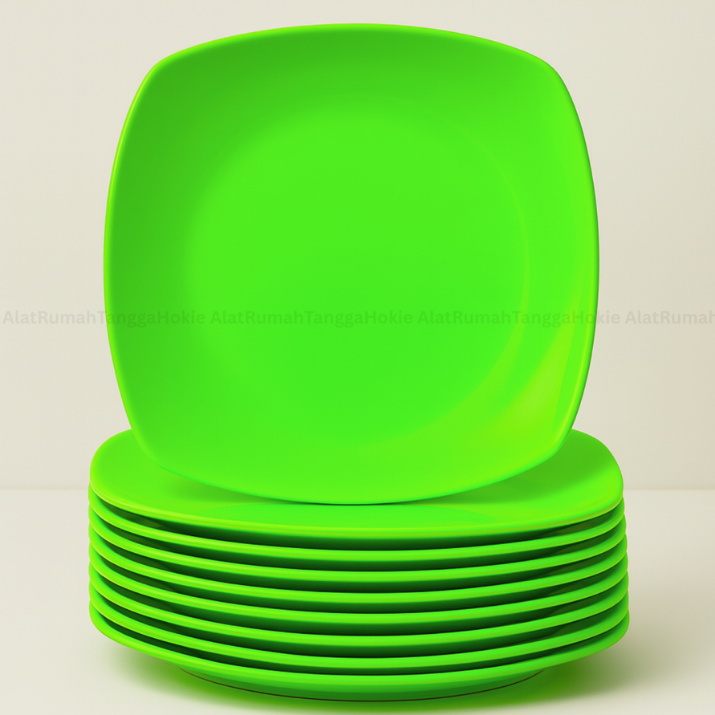 PIRING MELAMIN KECIL SEGI CEPER 6 INCH SAJI KUE SNACK TATAKAN GELAS SEMI MELAMINE CEPER