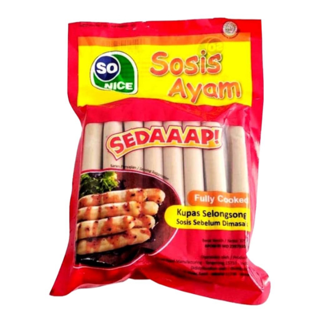 

SO NICE Sosis Ayam Sedaaap! 375 g