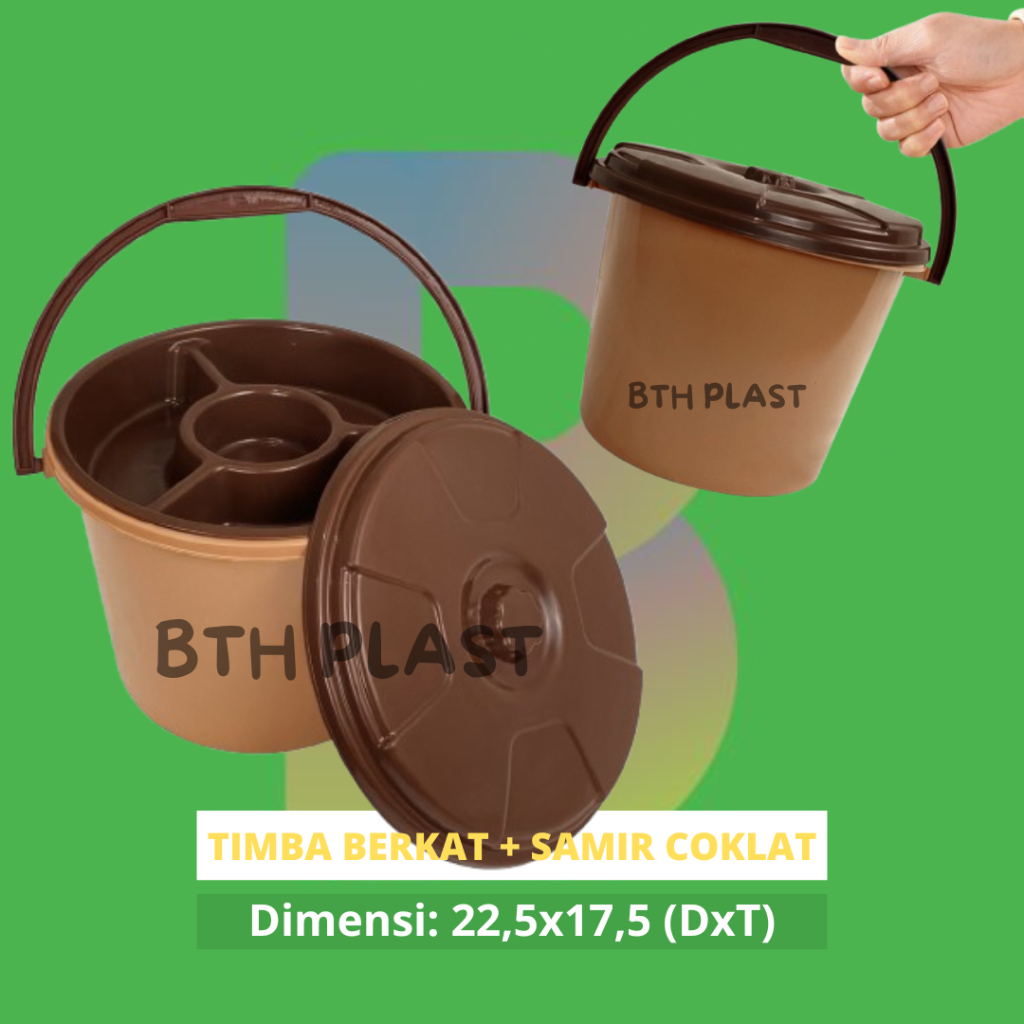TIMBA BERKAT + Samir / Bakul Nasi / Baskom Plastik / Berkat Hajatan Unik / Rantang Hajatan Plastik