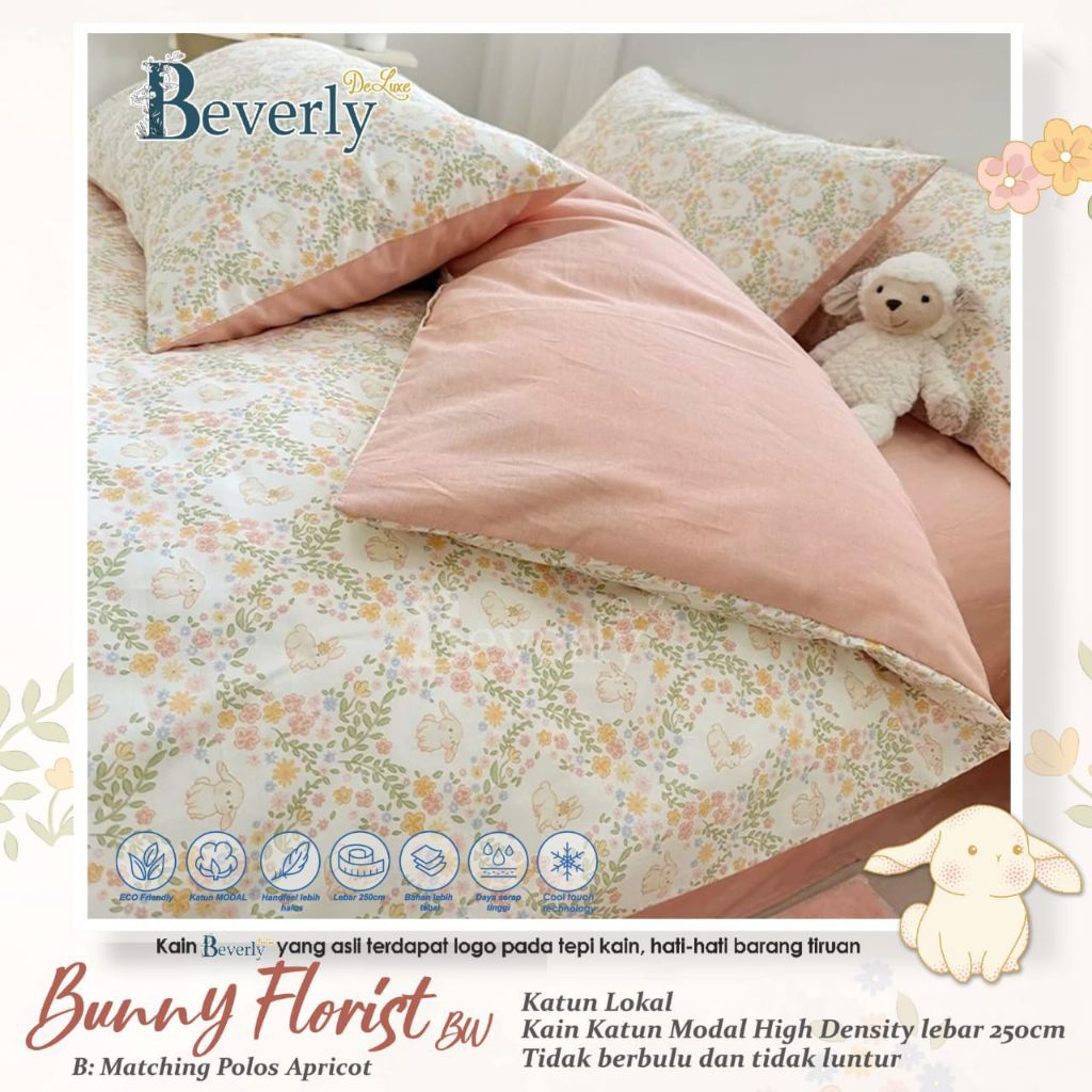 Bahan Sprei Beverly motif Bunny Florist